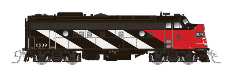 Rapido Trains - N FP9A CN Stripes Scheme 6528 w/dcc - 530006