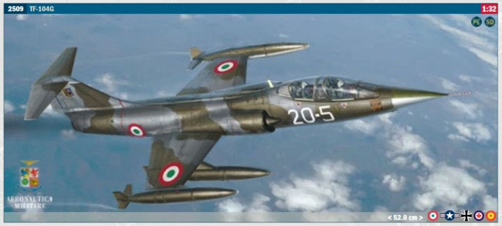 Italeri Model Kits - TF104G Starfighter Aircraft:32 - 2509