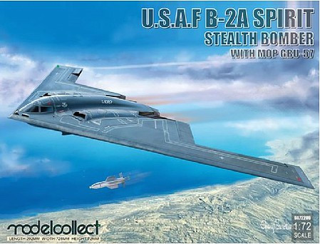 Modelcollect Models - USAF B-2A Spirit Stealth w/GPU57 1:72 - 72206