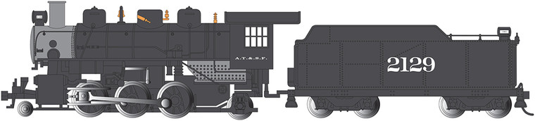 Bachmann - Ho 2-6-2 Prairie W/Smok ATSF - 51529