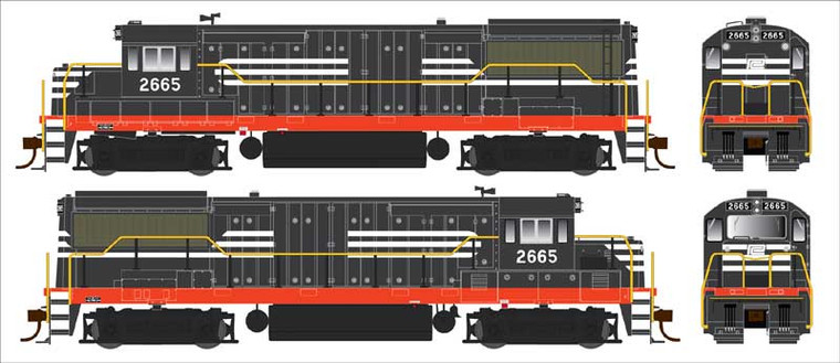 Bowser - HO U25b Penn Central - NH PH IIb w/dcc - 25153