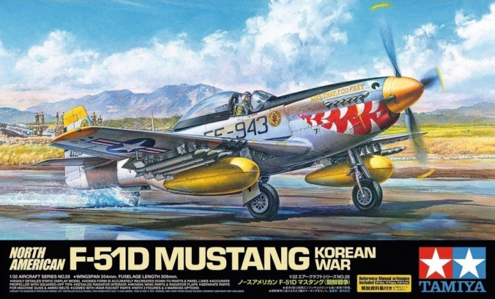 Tamiya Paint - Hobby Kits - North American F-51D Mustang 1:32 - 60328