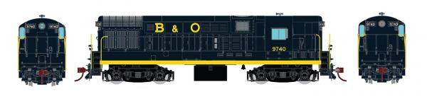Rapido Trains - HO H16-44 B&O 9743 - 44004