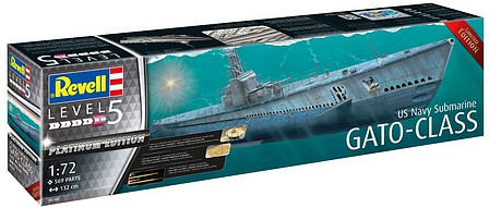 Revell Monogram Germany - US Navy Gato Class Submarine Platinum Ed - 5168