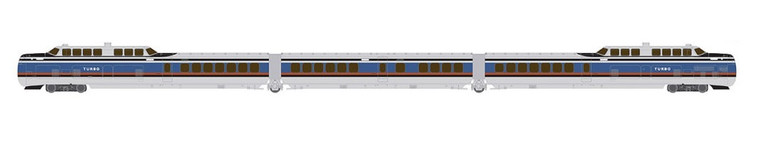 Rapido Trains - N Turbotrain Pc/Us Dot 3cars - 520002