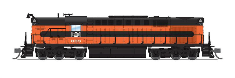 Broadway Limited - N Alco RSD-15 B&LE 886 OPrange&Black W/s - 6615