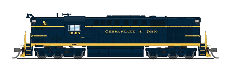 Broadway Limited - N Alco RSD-7 C&O 6811 Blue & Yellow W/sd - 6629