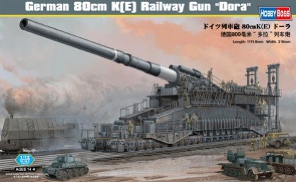 Hobby Boss Models - German Dora Railway Gun 1:72 - 82911