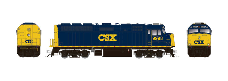 Rapido Trains - HO F40PH Ph2 CSX 9998 w/sd - 83619