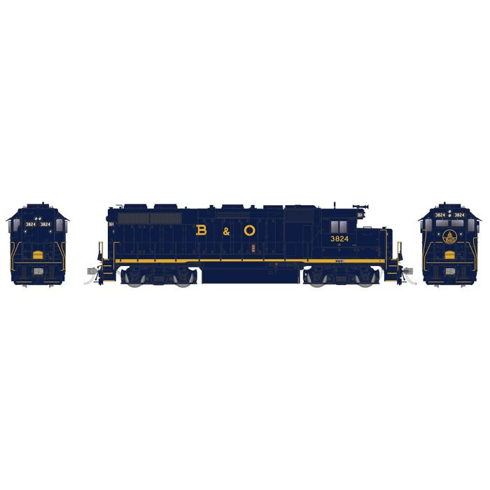 Rapido Trains - Ho GP38 B&O 3817 W/sd - 38506