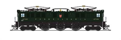 Broadway Limited - N PRR P5a Boxcab 4738 W/sd Freight - 3956