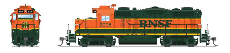 Broadway Limited - Ho EMD GP20 BNSF 2008 W/sd - 7473