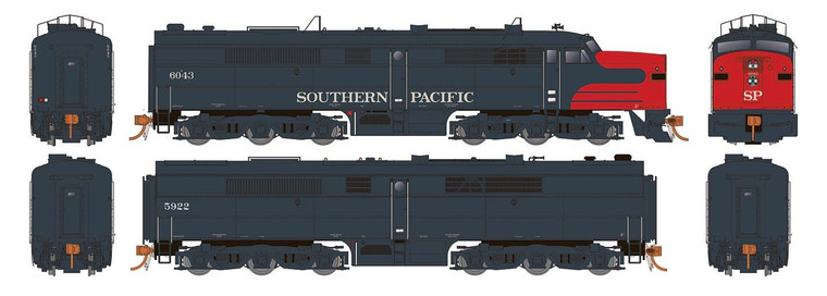 Rapido Trains - HO PA-1 + PB-1 SP 6045 + 5924 w/DCC - 23038