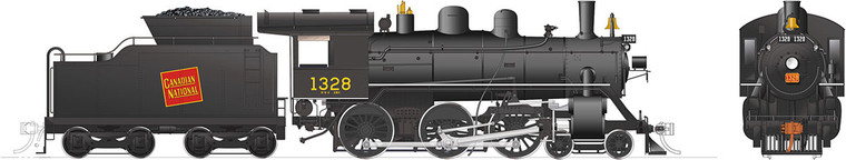 Rapido Trains - HO CNR H-6-d/g Tltd Wfr#1328 - 603001