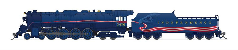 Broadway Limited - N Reading T1 4-8-4 Independence Day W/sd - 7411