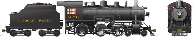 Rapido Trains - HO CPR D10 CP #1078 w/sd - 602507