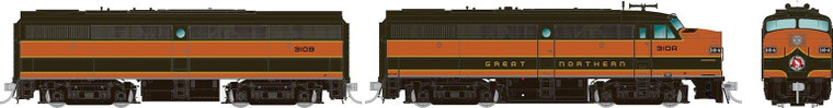 Rapido Trains - Ho Alco FA-1+FB-1 GN W/sd 310A,310B - 37519