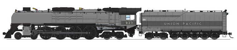 Broadway Limited - Ho UP 4-8-4 Class FEF-3 827 W/sd+S - 7365