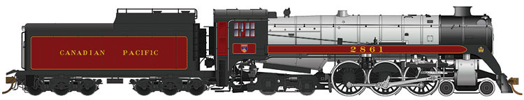 Rapido Trains - Ho Cpr Royal Hudson H1e 2861 - 600511