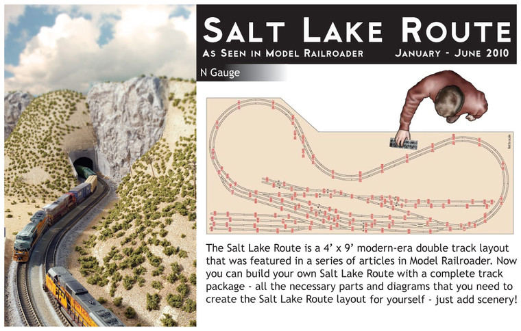 Kato - N Salt Lake Route  Track Pack - 202010