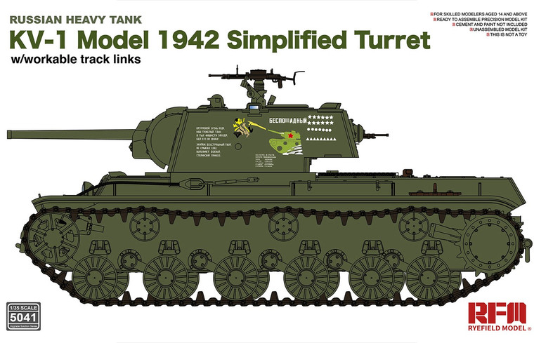 Ryefield Models - KV-1 Model 1942 Simplified Turret 1:35 - 5041