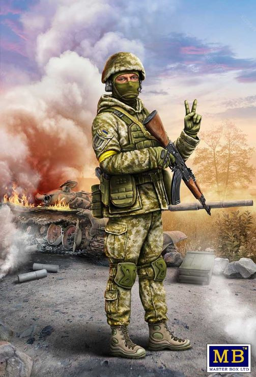 Master Box Limited - Ukrainian Soldier Defense of Kyiv 1:24 - 24085