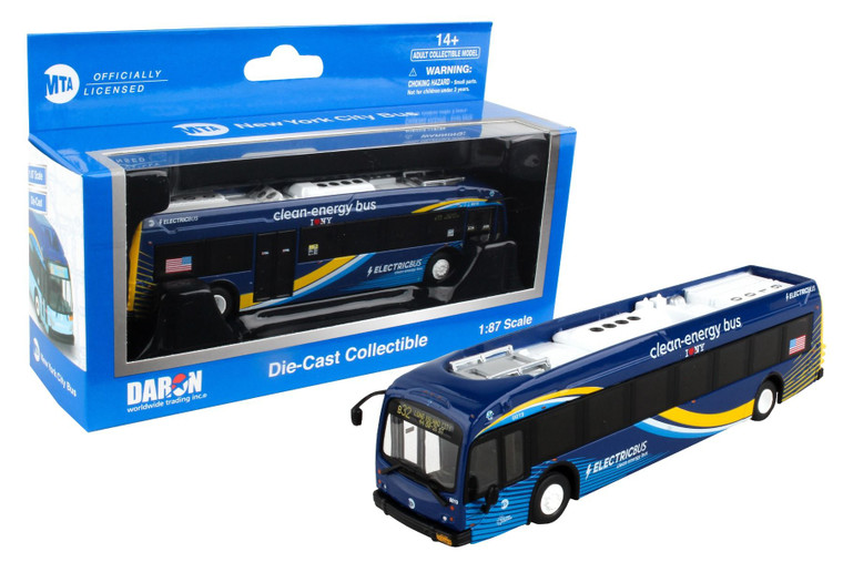 Daron Diecast - MTA Clean Energy Electric Bus NYC 1:87 - NY2065