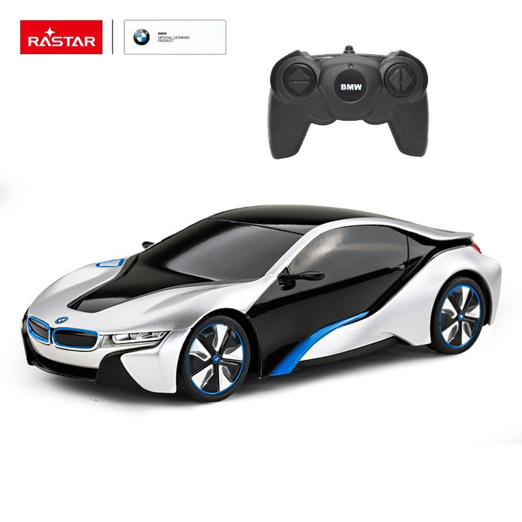 Rastar Exotic Dream Cars RC - BMW I8 r/c 1:24 Silver - 48400S