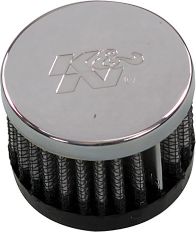 K&n - Crankcase Vent Air Filter Direct Mount Chrome Top - 62-1330