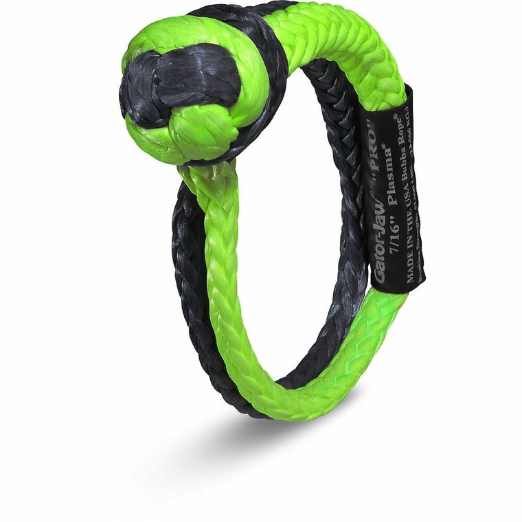 Bubba Ropes - Gator Jaw Pro Green/black Shackle 7/16" - 176745PROGB