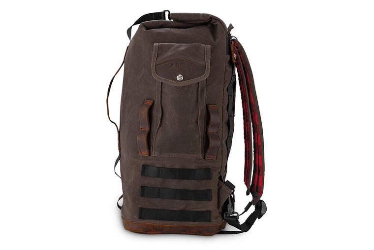 Burly Brand - Sissy Bar Bag Dark Oak - B15-1013D