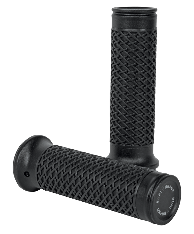 Burly Brand - Slash Cut Grip Set 7/8" Black - B16-1001B