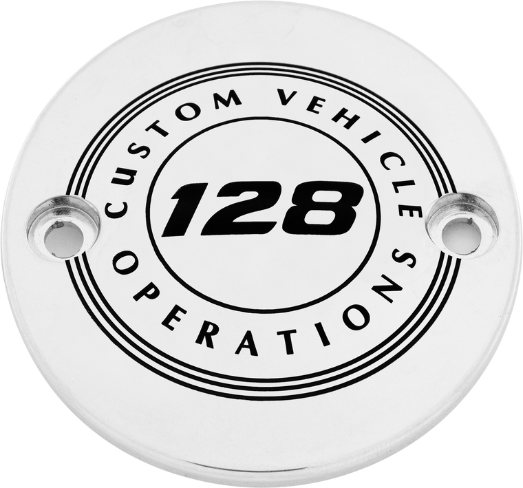 Custom Engraving - M8 Timer Cover 128 Cvo Chrome - 128-10-63