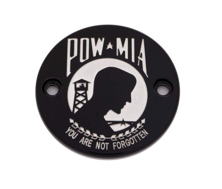 Custom Engraving - M8 Timer Cover Pow-mia Black - POW02-63BG