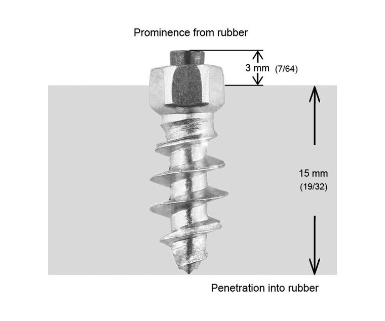 Igrip - 18mm Standard Screw Studs Qty 150 - ST-18150 Igrip - 18mm Standard Screw Studs Qty 150 - ST-18150
