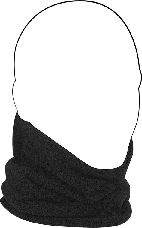 Zan - Neck Warmer Microfleece Black - WFMFN114