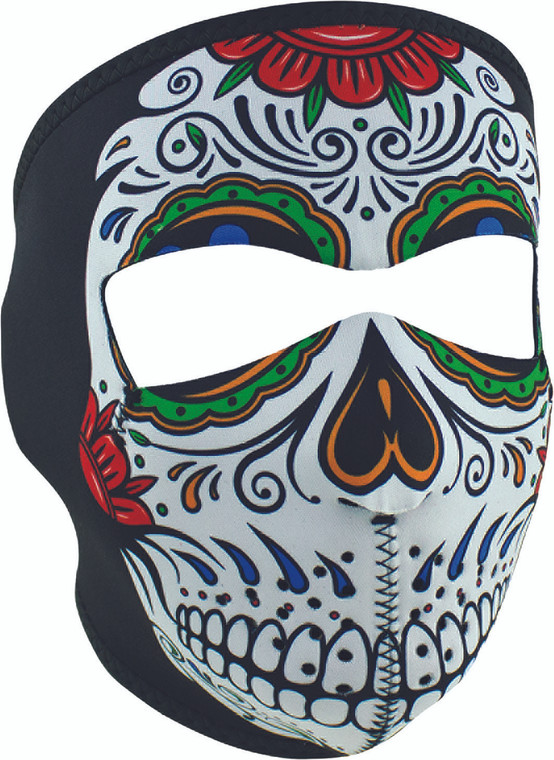 Zan - Neoprene Full Mask Muerte Skull - WNFM413