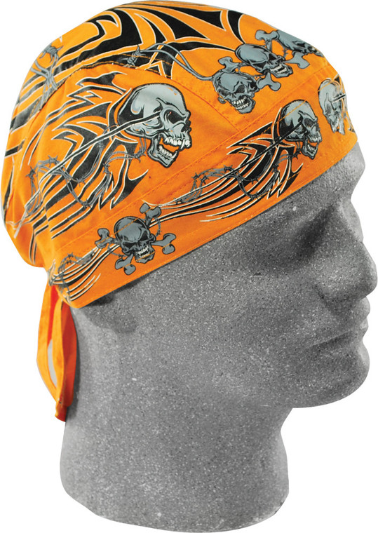 Zan - Flydanna Orange Tribal Skull - Z669 Zan - Flydanna Orange Tribal Skull - Z669