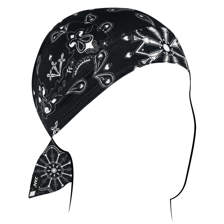 Zan - Sportflex Series Flydanna Black Paisley - ZL101