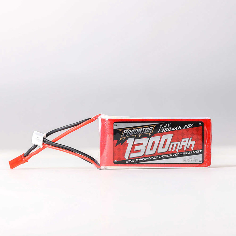 FMS - Battery: 1300mah 2s 7.4v 20c Jst - 2S130020C