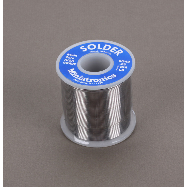 Miniatronics Corp - Rosin Core Solder 60/40, 1 Lb - 1064016