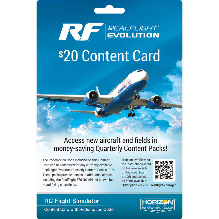 RealFlight - Realflight Evolution $20 Content Card - 2002