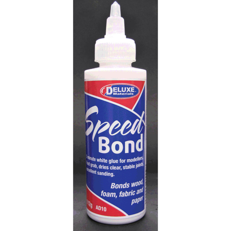 Deluxe Materials - Speedbond, White Glue, 4oz - AD10 Deluxe Materials - Speedbond, White Glue, 4oz - AD10