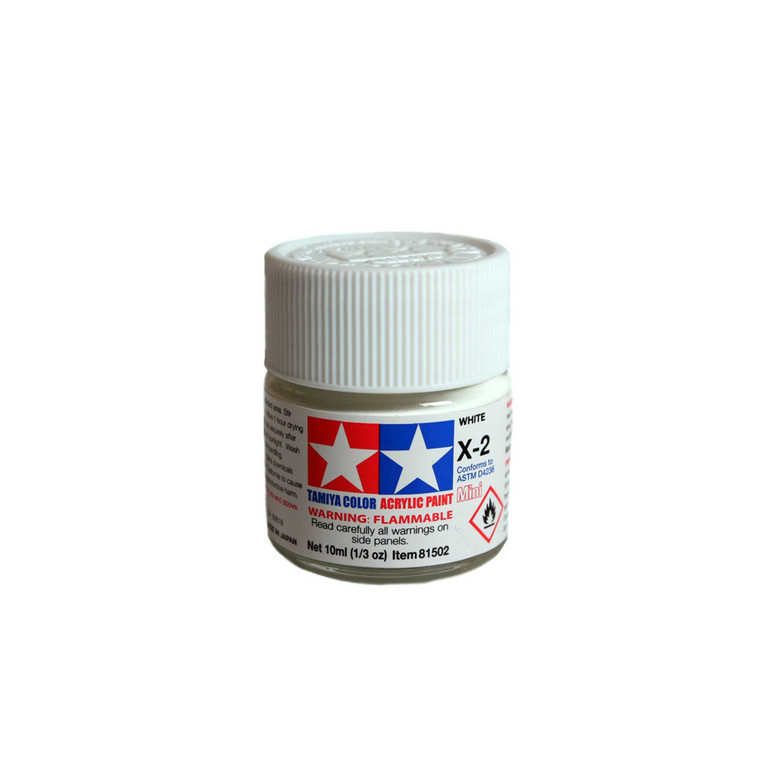 Tamiya - Acrylic Mini X2, White - 81502