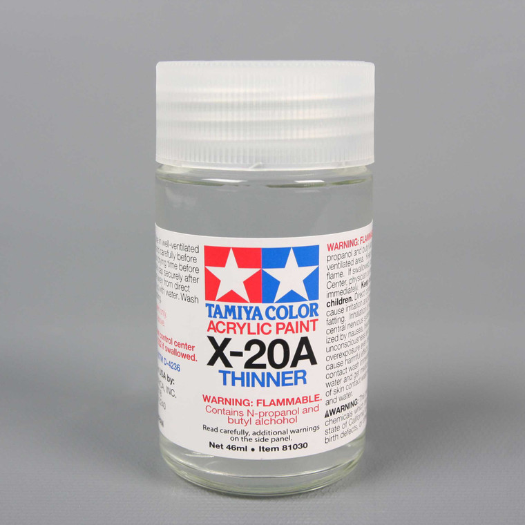 Tamiya - Acrylic/poly Thinner X20a 46ml - 81030