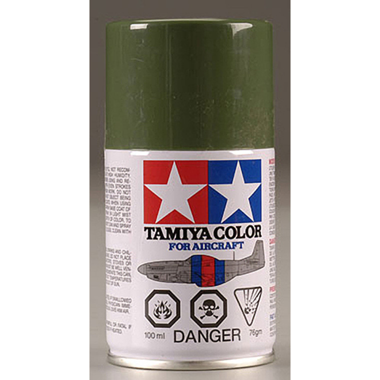 Tamiya - Aircraft Spray As-9 Dark Green 100ml Acrylic - 86509