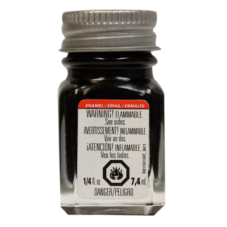 Testor - Enamel 1/4 Oz Gloss Black - 1147TT