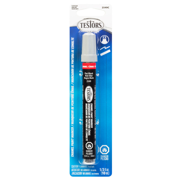 Testor - Paint Marker,flat Black - 2549C