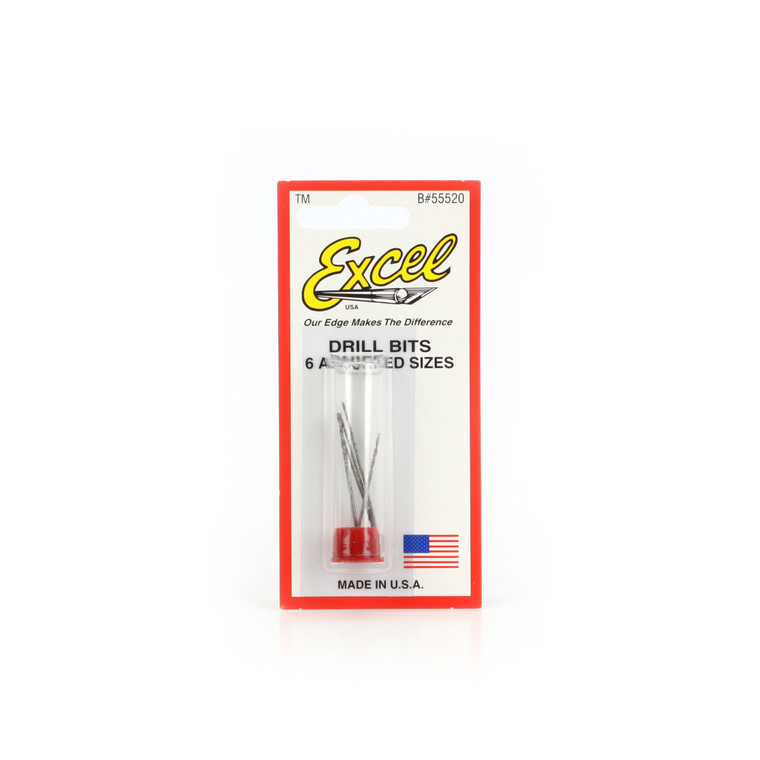 Excel Hobby Blade - Drill Bit Assorted,#50-62(6)carded - 55520 Excel Hobby Blade - Drill Bit Assorted,#50-62(6)carded - 55520