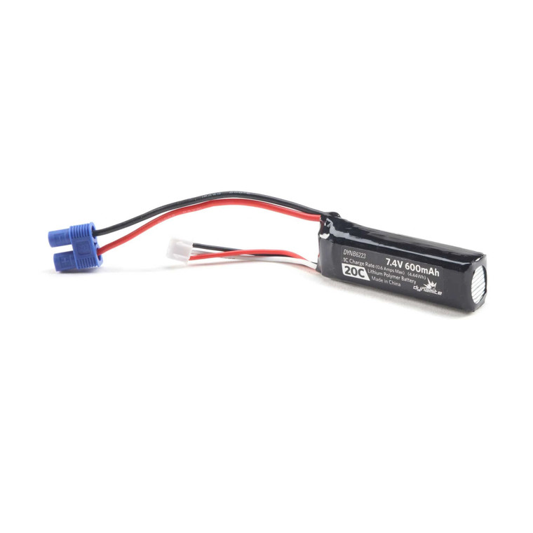 Dynamite - 7.4v 600mah 2s 20c Lipo Ec3 - B6223
